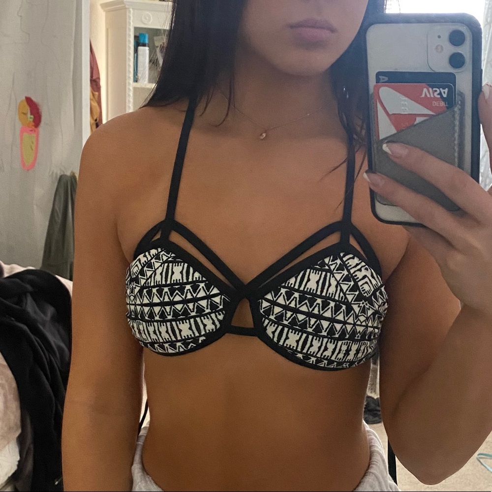 Patterned Bikini Top